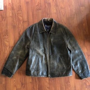 90's style, Mens Leather Jacket, Size XL, American Eagle Outfitters